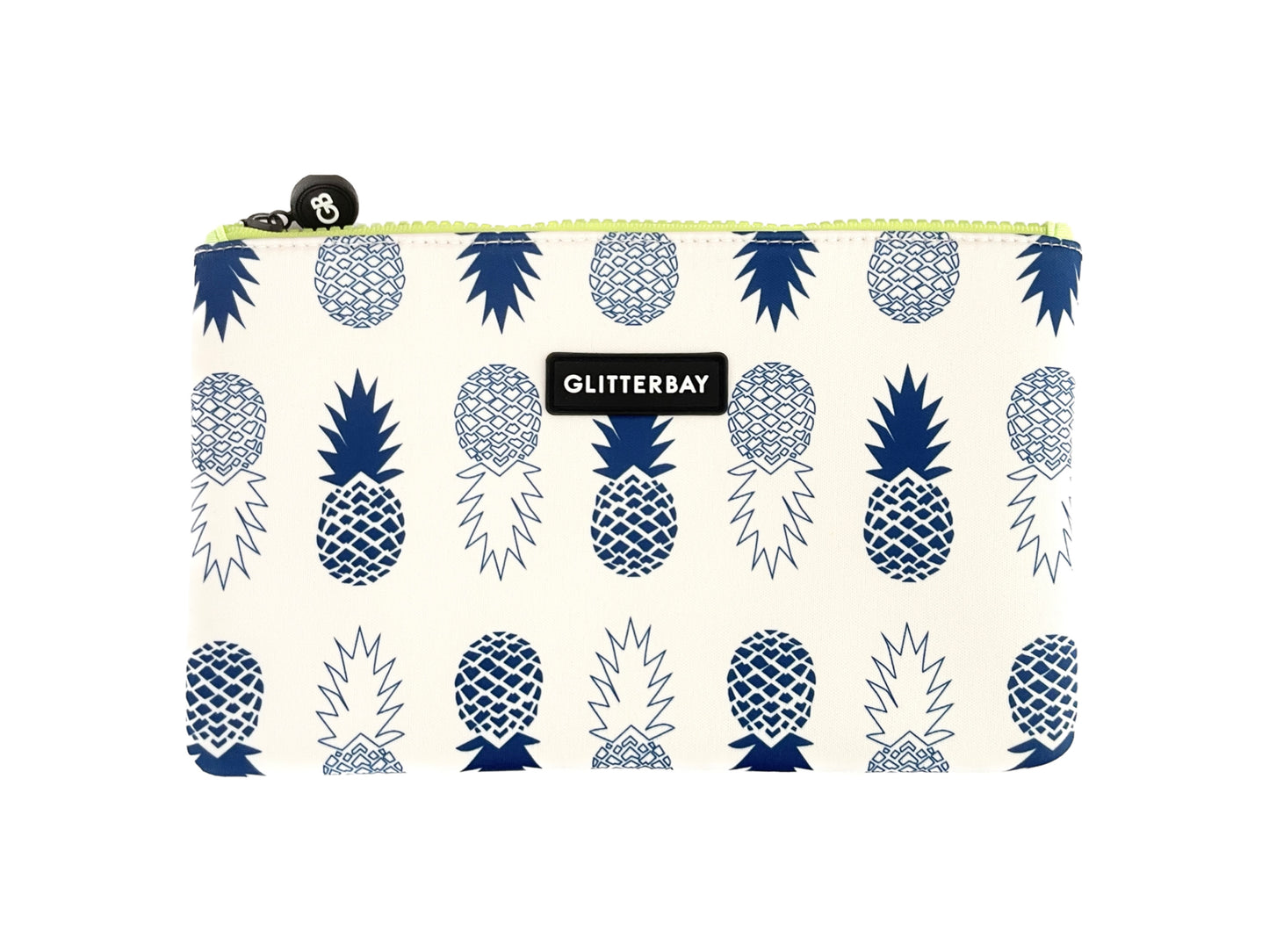 BLUE PINEAPPLE FLAT SMALL POUCH