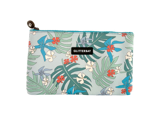 BLUE STELLA FLAT SMALL POUCH