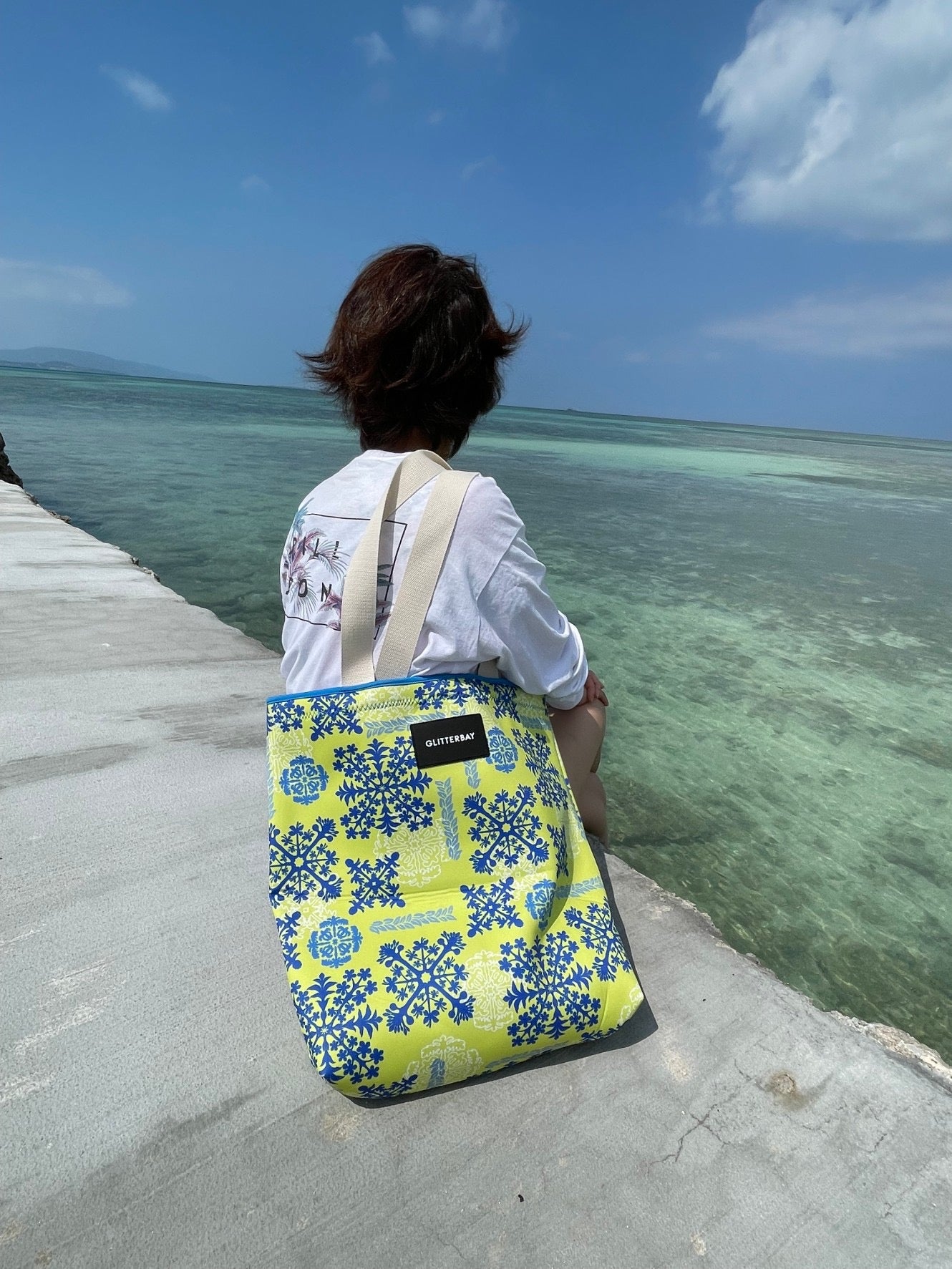 YELLOW KILT BEACH BAG